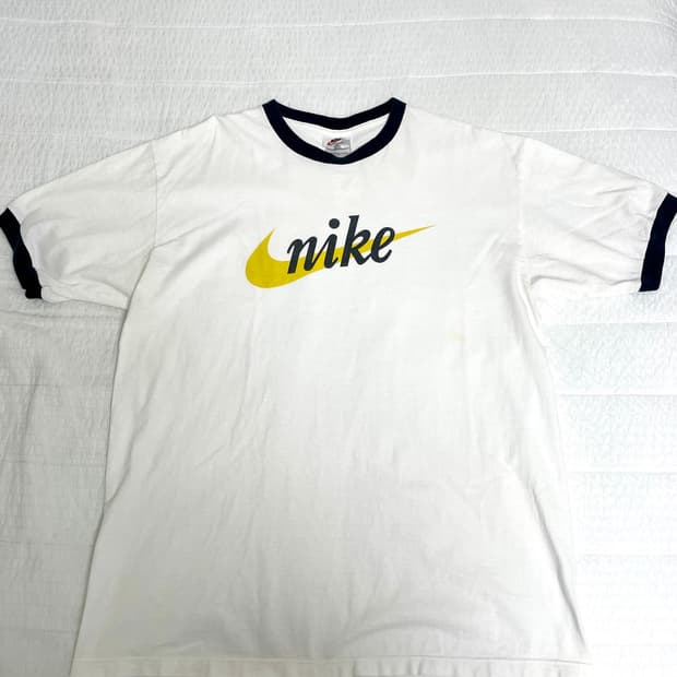 90s 나이키 링거티 L USA nike 스우시 로고 ringer tee