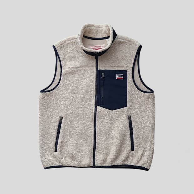 리바이스 플리스 조끼