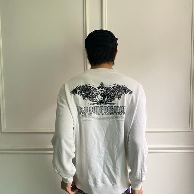 Y2K Print White Sleeve