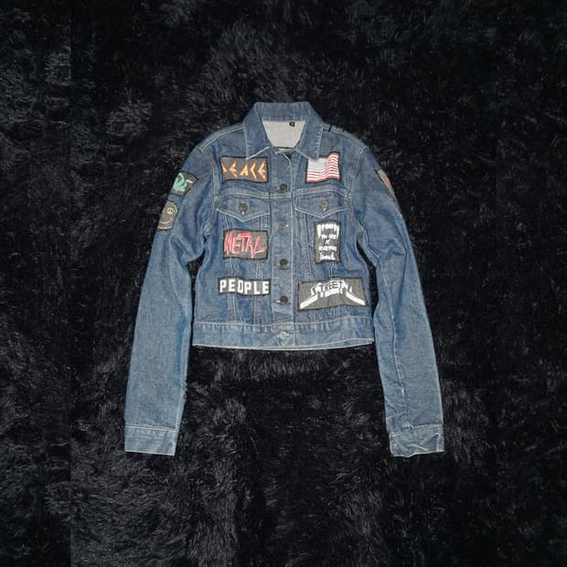 (the people vs) punk rock patch denim 