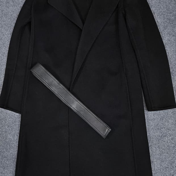 생로랑 16ss 울 앤 캐시미어 벨티드 하이엔드 코트 급처