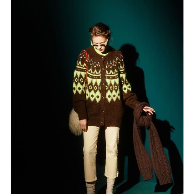 Green butter 니트 가디건