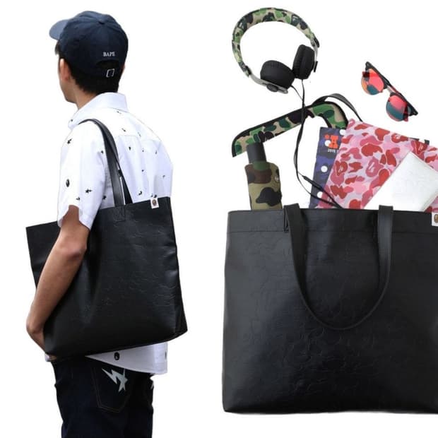 [새상품] bape 가죽 토트백
