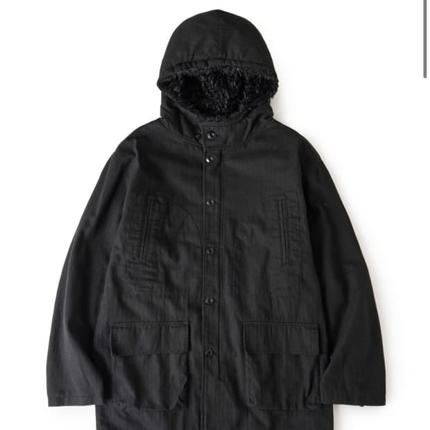 해칭룸 후디드밀리파카 블랙 3M