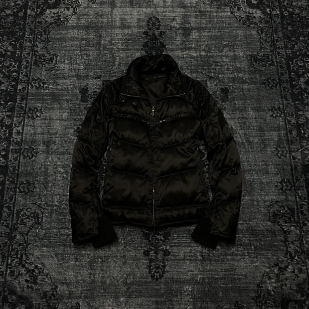 Schlussel 00s biker gimmick down jacket