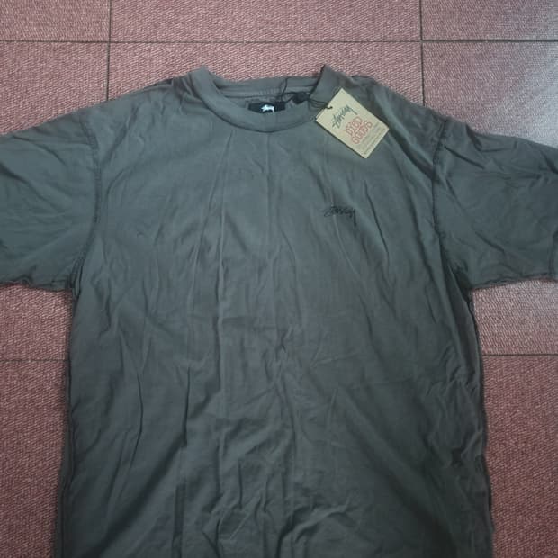 스투시피그먼트 다이드 티셔츠 블랙L