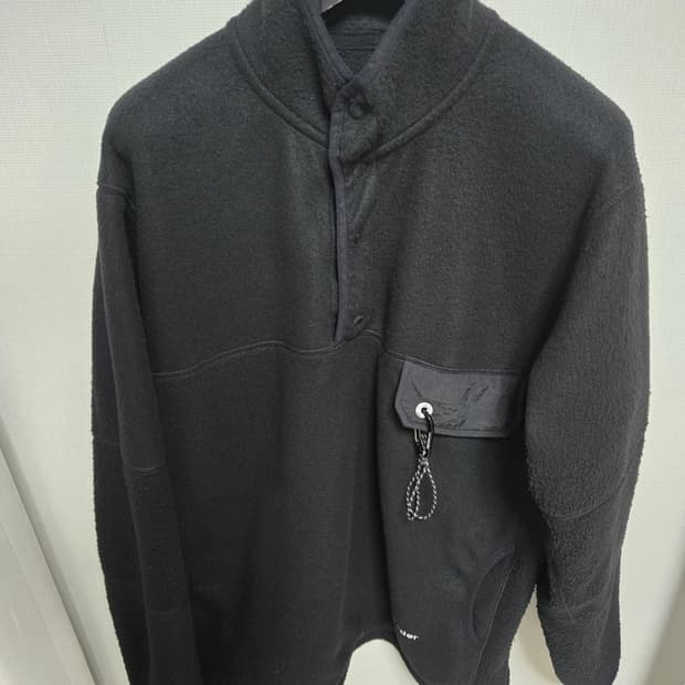 앤드원더 울 풀오버 블랙 / L