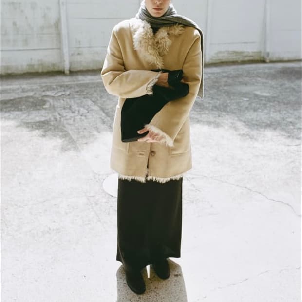 (구해요)lfm 레이어드 시어링 자켓