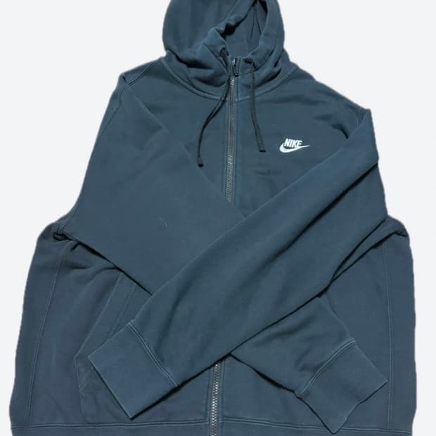 나이키 후드집업 블랙 L