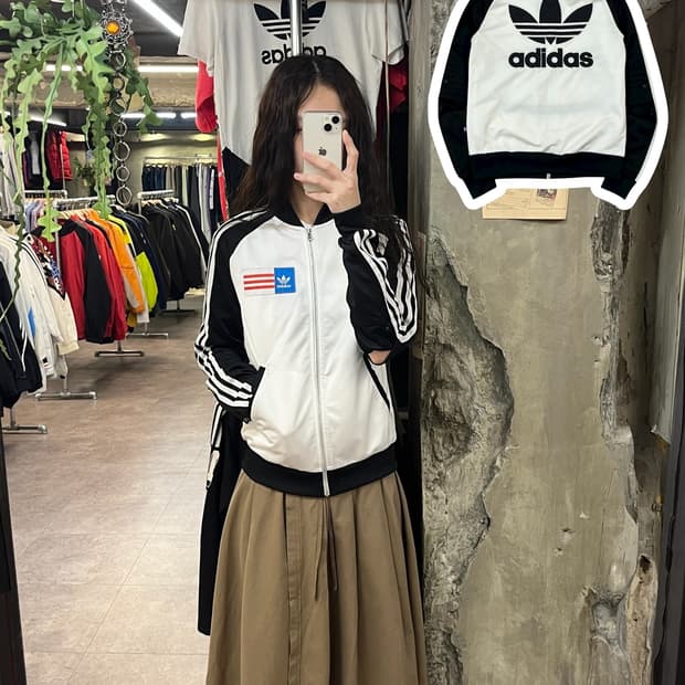 아디다스X리타오라 슈퍼걸 트랙탑 져지 화이트 85 #csz1830 