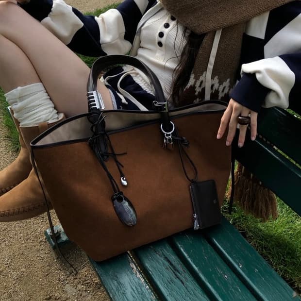 [714center]TOTTI BAG(SUEDE TAN)
