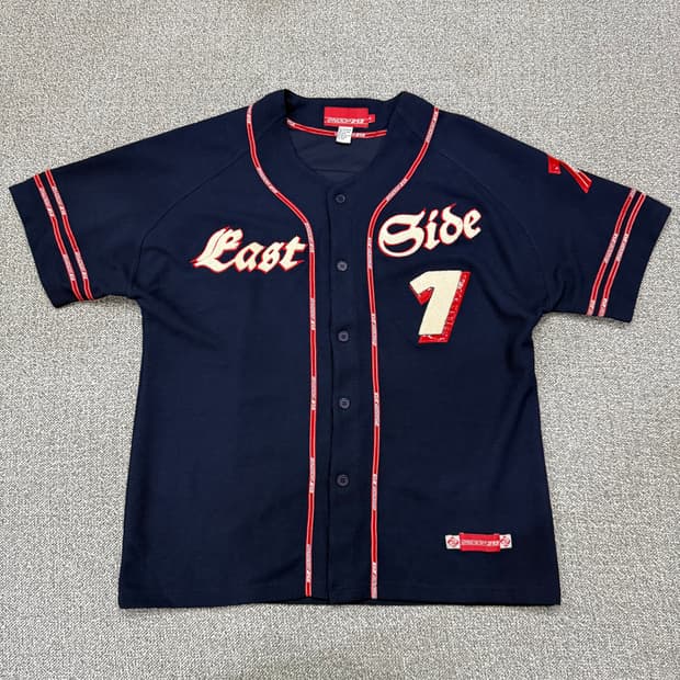 XL 스눕독 SNOOP213 East Side 베이스볼 져지 반팔 티셔츠