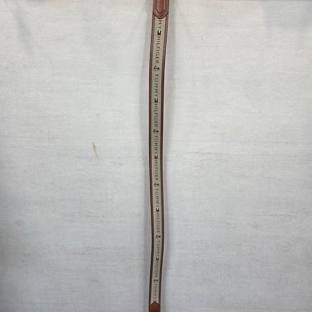 타미힐피거 멀티로고 가죽벨트 대략 108cm