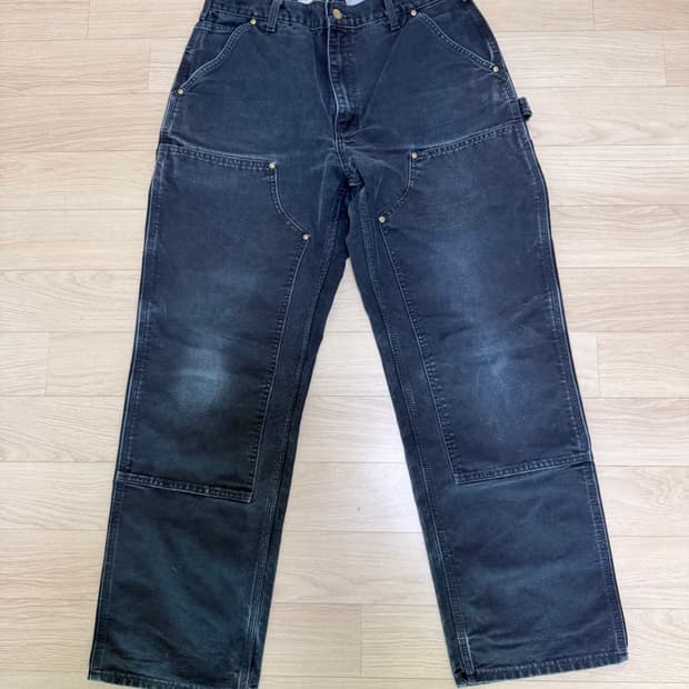 칼하트 더블니 b01 블랙 34