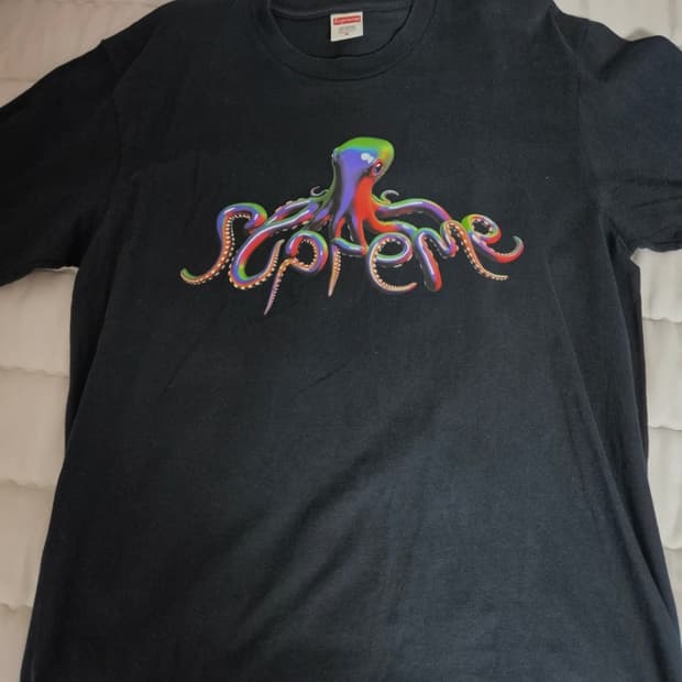 슈프림 텐타클 티셔츠 블랙 - 18SS