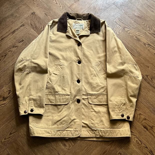 [XL]엘엘빈 USA 코튼 라이닝 베이지 헌팅 자켓