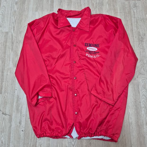 제로원 USA 올드스쿨 빅로고 바람막이 코치자켓