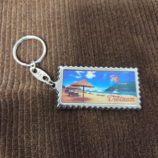 빈티지 Vietnam 엽서 스타일 키링