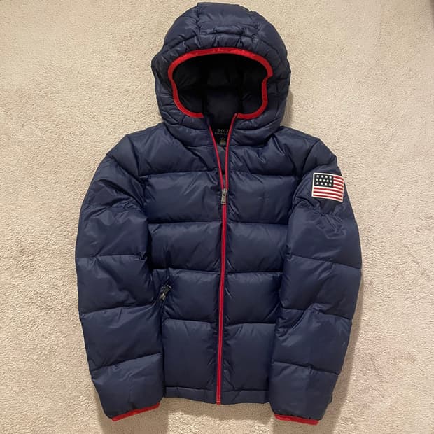 폴로 랄프로렌 성조기 경량패딩 (다른 사이즈)