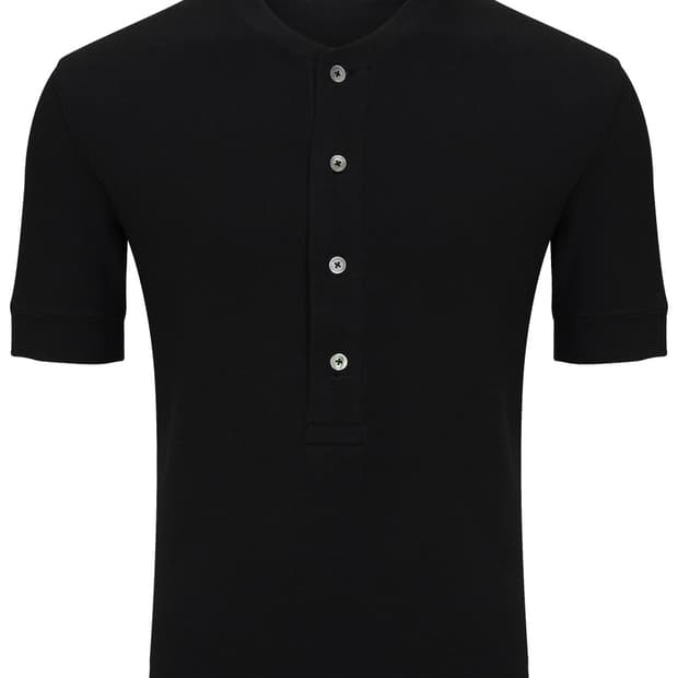 리젤서비스 MARGIN HENLEY NECK T-SHIRTS