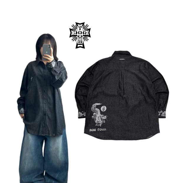 DOGTOWN 도그타운 독타운 드래곤 오리엔탈 셔츠