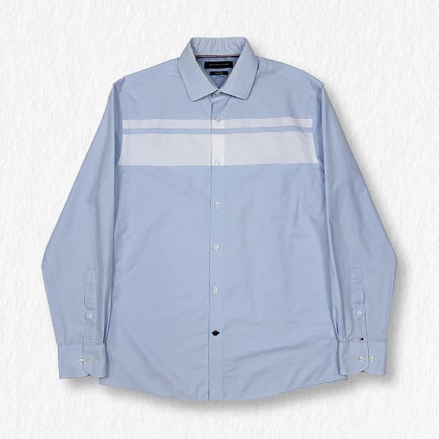 타미힐피거 블록 셔츠