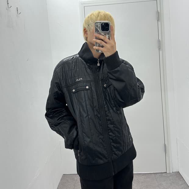FILA black quilted jacket