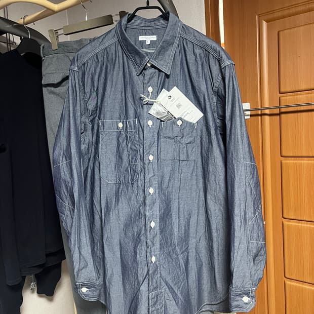 엔지니어드가먼츠 샴브레이셔츠 L