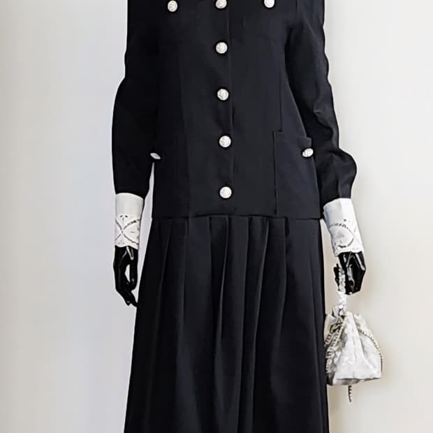 레이스넥 원피스 