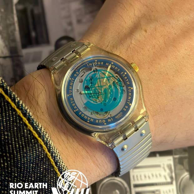 92년판) 빈티지 스와치 오토매틱 지구 환경회담 특별판 