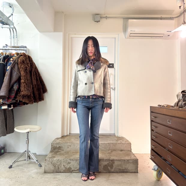 Battistoni Shearling Short Jacket/ Os