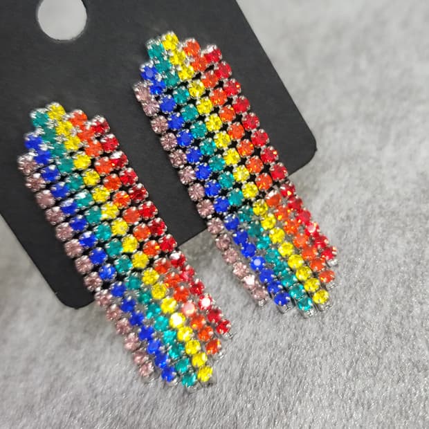 rainbow earrings