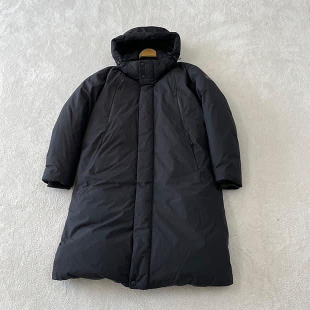 XL 코오롱 구스 대장급 롱패딩 105 남성 블랙