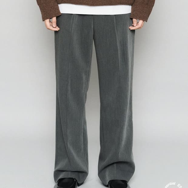 [L] 하이파이펑크 포크 핀턱 와이드 트라우저