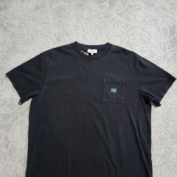 브롬턴 런던 블랙 포켓 반팔 티셔츠 XXL