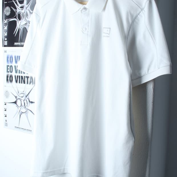(L-XL) 제로그램 반팔 카라 티셔츠 기능성 스티치 화이트-7B91