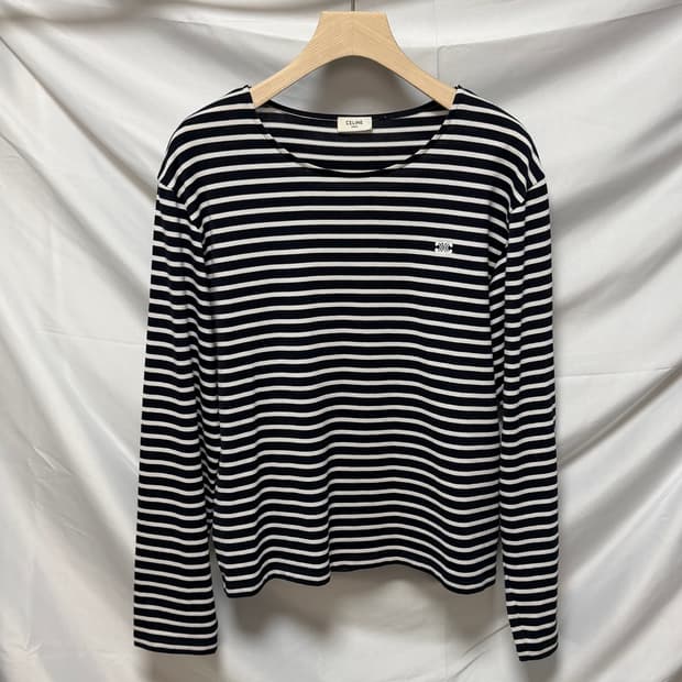 [S+급/M] 셀린느 트리오페 스트라이프 긴팔 티셔츠