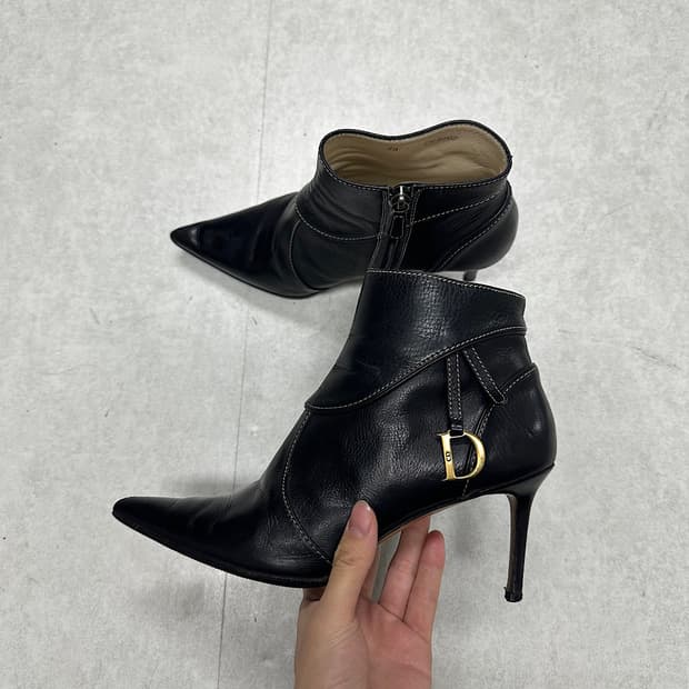 rare*크리스찬 디올 존 갈리아노 D 로고 힐