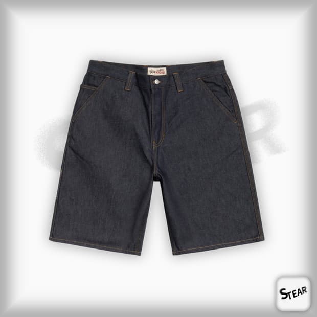 Stussy 워크기어 데님 숏츠 + 스티커
