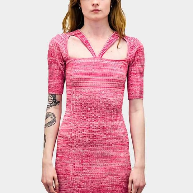 GANNI 가니 컷아웃 니트 원피스