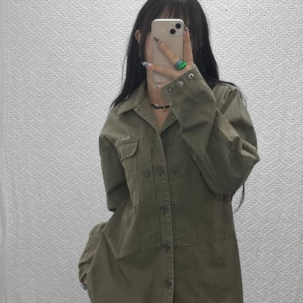 나이키 올드스쿨 빈티지 캐주얼 카라 워크 자켓 L C07941