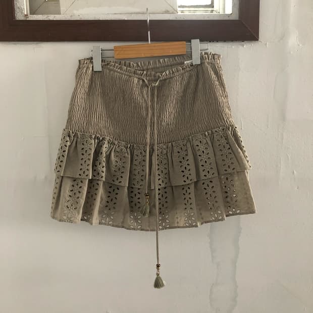 자라 모리 히피페어리 그런지 오리엔탈 펀칭 캉캉 스커트