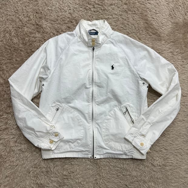 폴로 랄프로렌 화이트 블루종 바라쿠타 자켓
