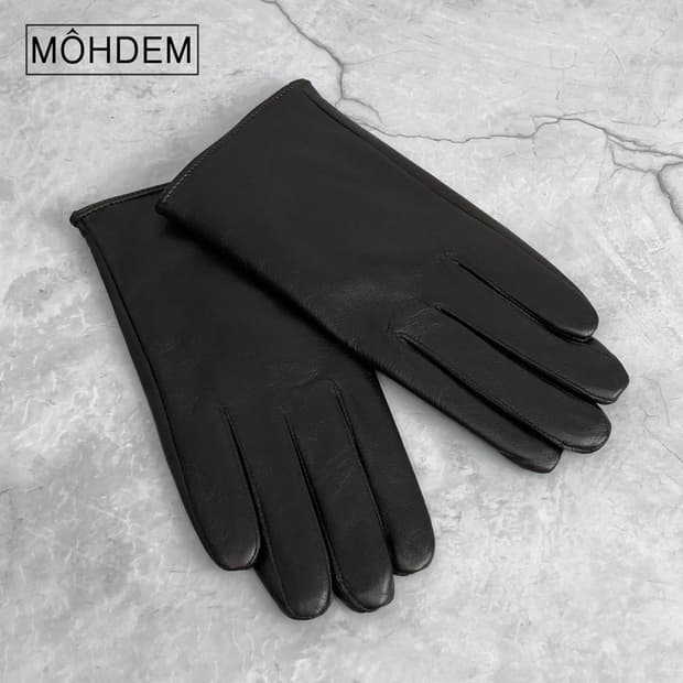 [premium] 가죽 장갑 진브라운