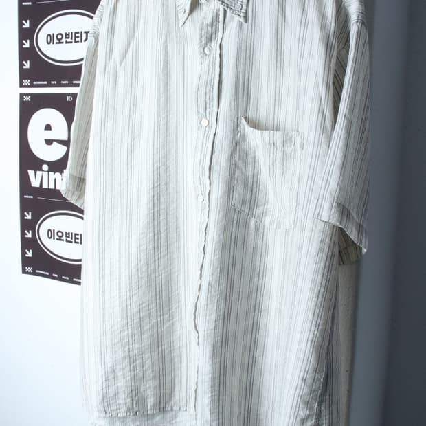 (M-XL) 파르티멘토 반팔 카라 티셔츠 셔츠 남방 경량-H34820