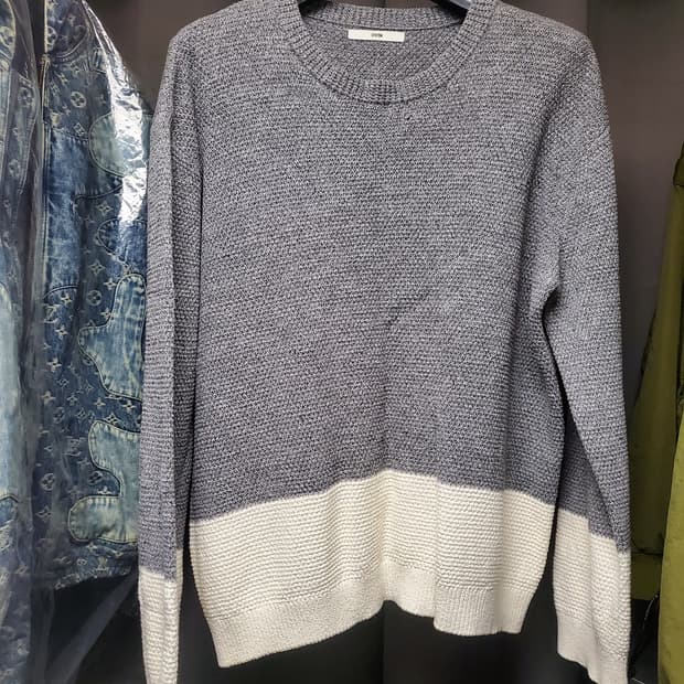 시스템옴므 투컬러웨이 니트