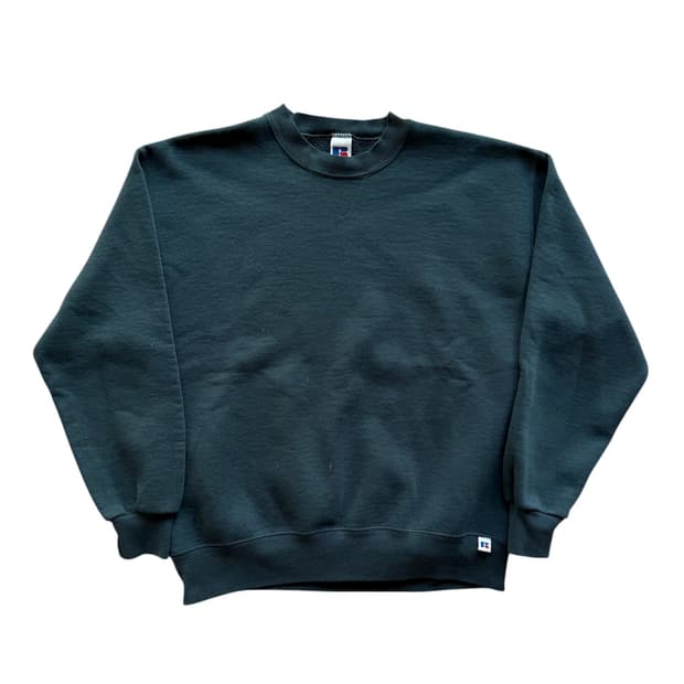 90s 빈티지 러셀 스웻셔츠 딥그린