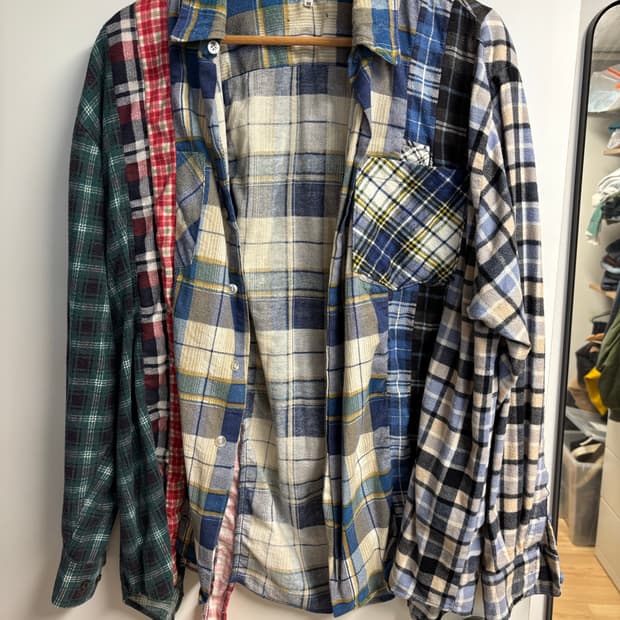 [M] 리빌드 바이 니들즈 플란넬 셔츠 멀티