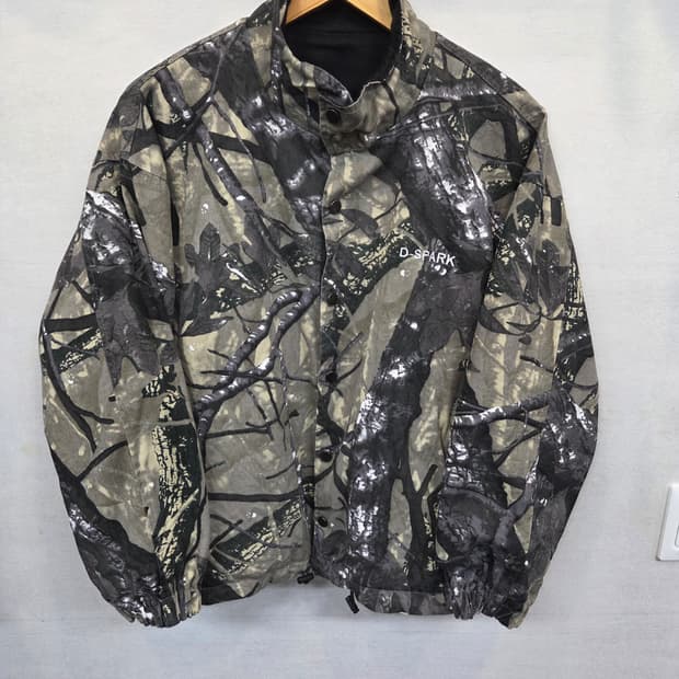 빈티지 d spark 리얼트리 리버시블 코튼 자켓 s 오버핏 