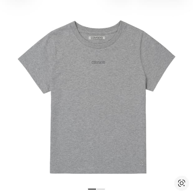 코이세이오 미니 로고 티셔츠 멜란지 그레이